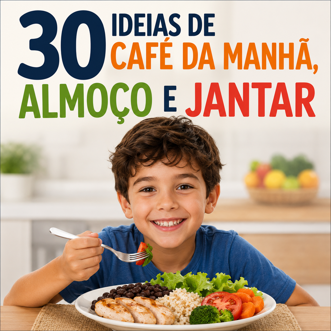 30 Ideias de Café da Manhã, Almoço e Jantar